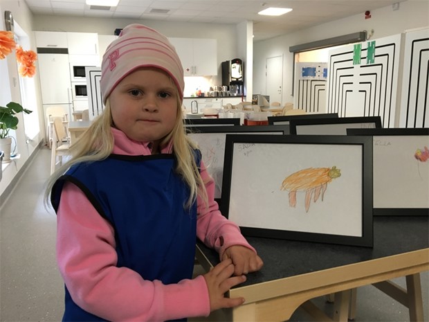 Barnen delaktiga i frskolan Mndalens nya konstverk