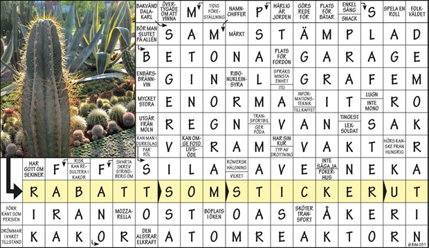 Krysset l�sning vecka 29, 2022