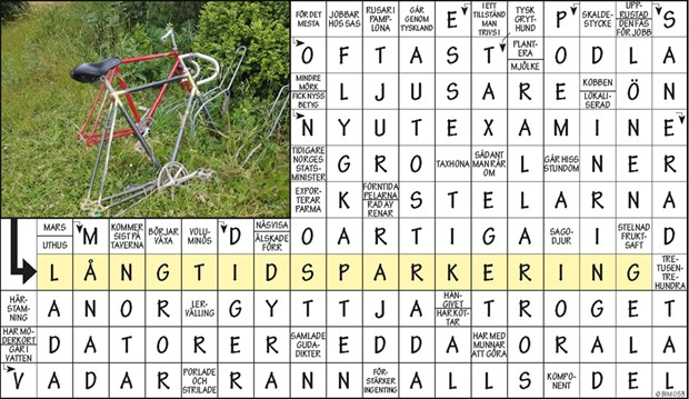 Krysset l�sning vecka 33, 2022