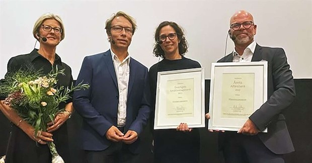 De blev �rets aff�rsbank och Sveriges sm�f�retagsbank 