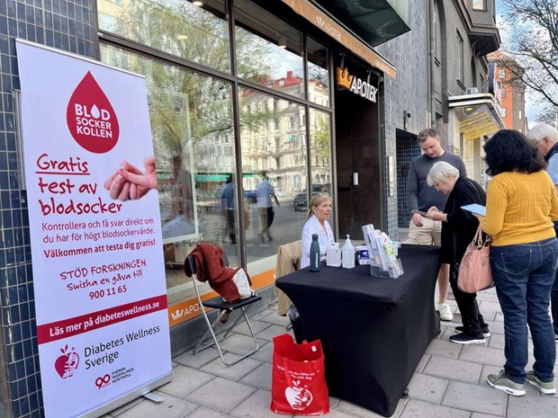 Gratis blodsockerkoll erbjuds p� ett flertal platser under h�sten 
