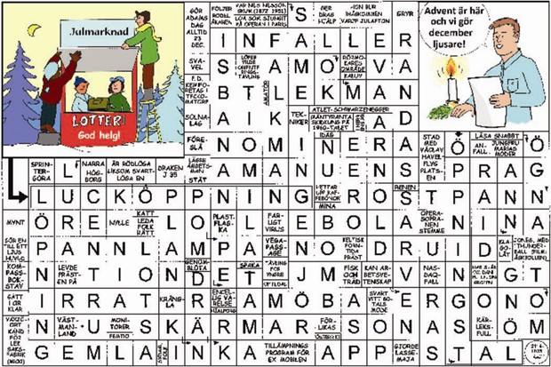 Krysset lsning v51, 2024