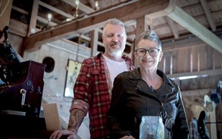 En kafsucc med countrytema 