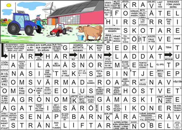 Krysset lsning vecka 15, 2025