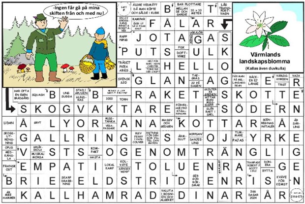 Krysset lsning vecka 16, 2025