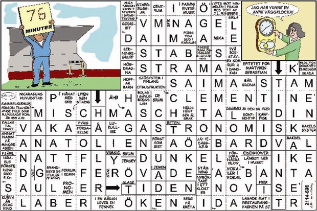 Krysset lsning vecka 17, 2025