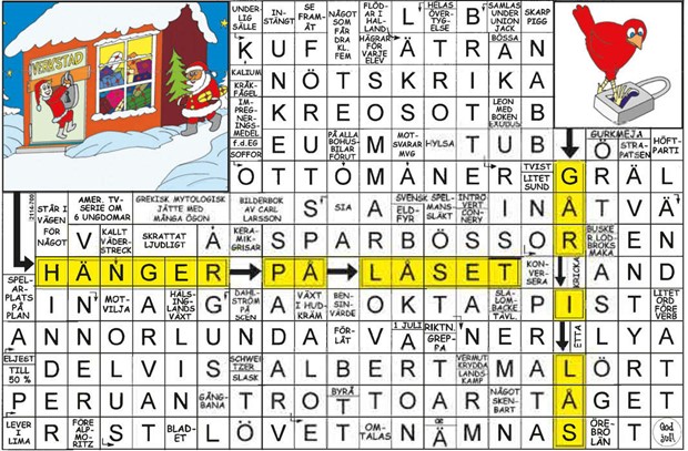 Krysset lsning vecka 18, 2025