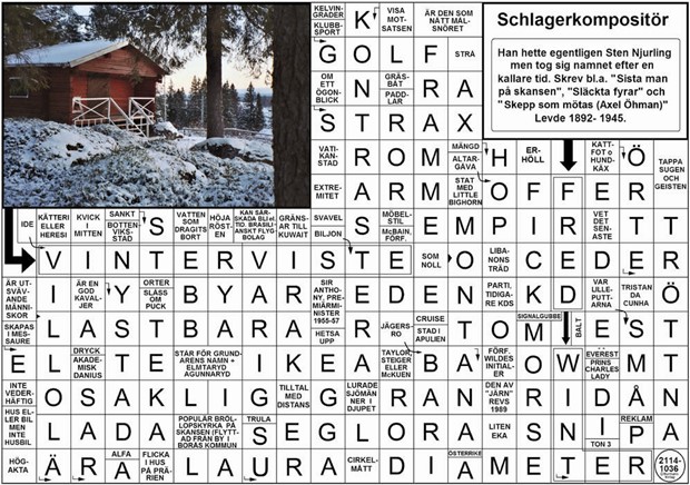 Krysset lsning vecka 23, 2025