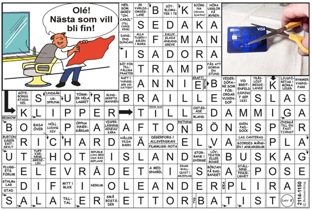 Krysset lsning vecka 32, 2025