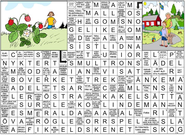 Krysset lsning vecka 35, 2025