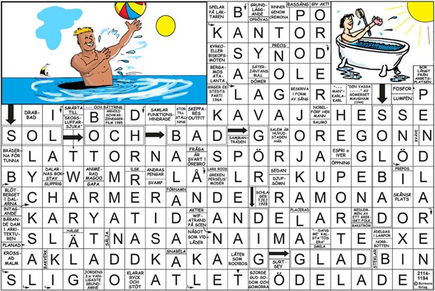 Krysset lsning vecka 37, 2025