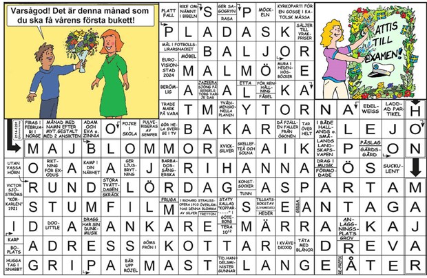 Krysset lsning vecka 39, 2025