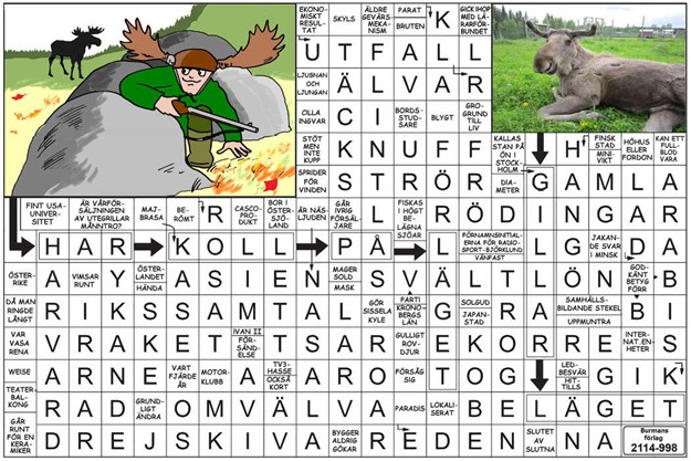 Krysset lsning vecka 44, 2025