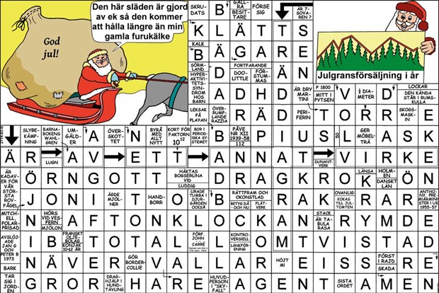 Krysset lsning vecka 48, 2025