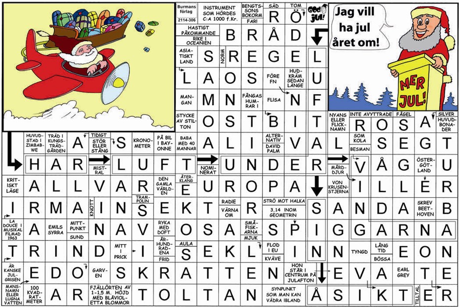 Krysset l�sning vecka 49, 2025