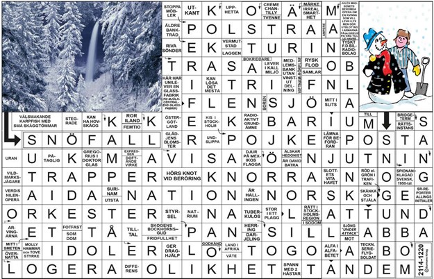 Krysset l�sning vecka 51, 2025