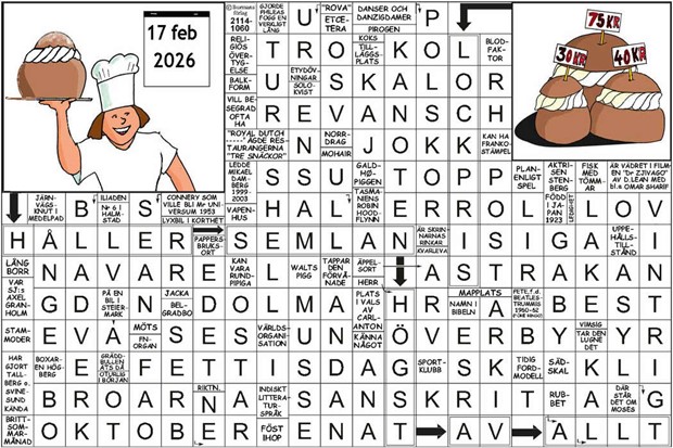 Krysset l�sning vecka 10, 2026 