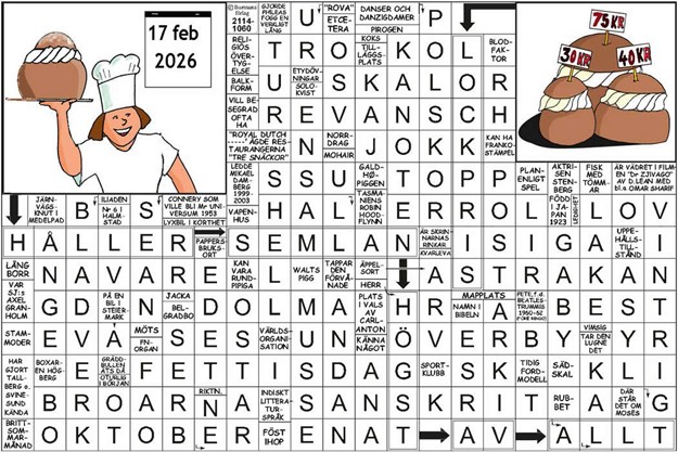 Krysset l�sning vecka 10, 2026 