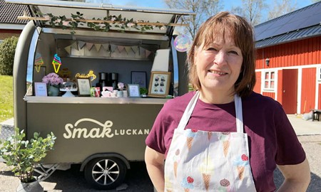  Marie-Louise satsar p� foodtruck 